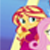 Sunset Shimmer EG Yacht Emoticon #01