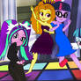 Sci-Twi and the Dazzlings- Partying Together