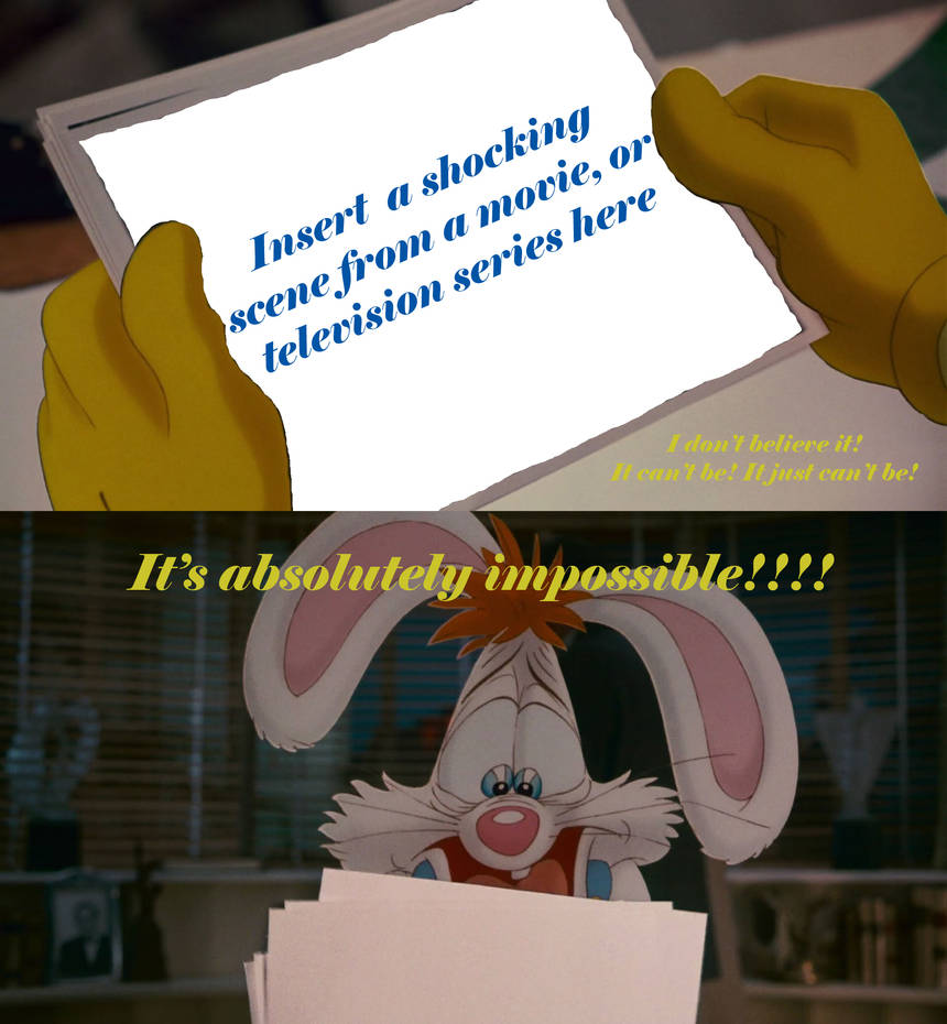 Roger Rabbit Can't Believe What Meme by bigpurplemuppet99 on DeviantArt
