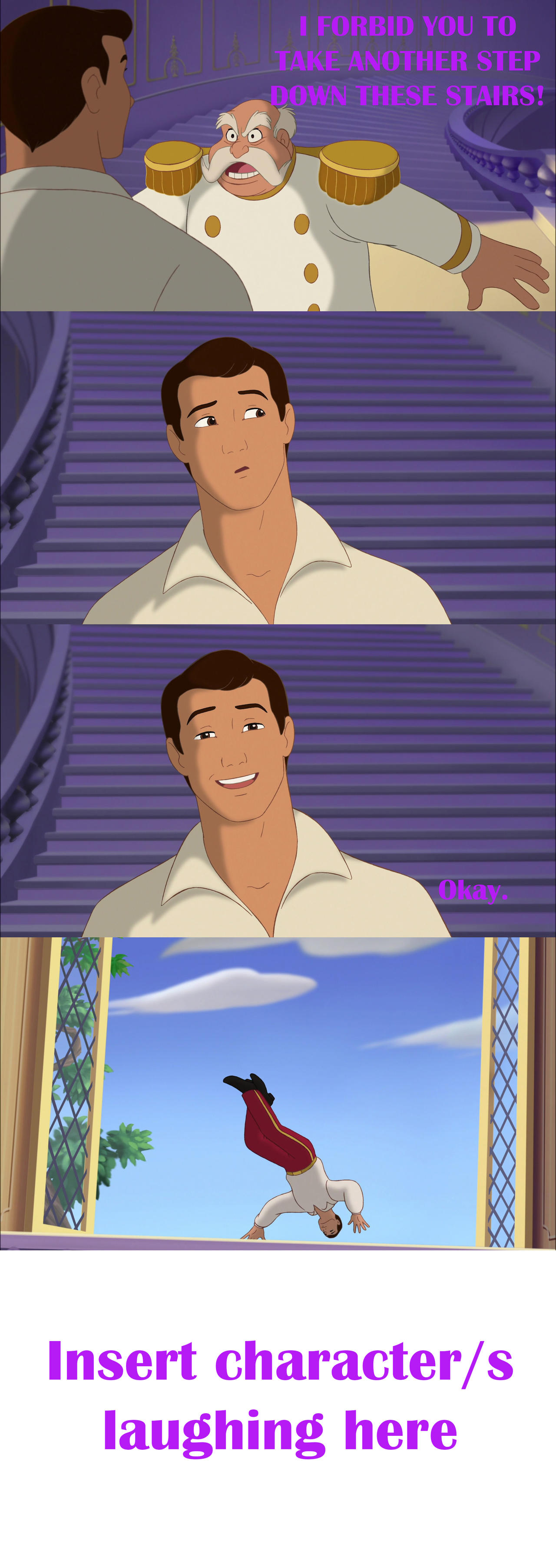 Who Laughs at Prince's Window Jump Meme by bigpurplemuppet99 on DeviantArt