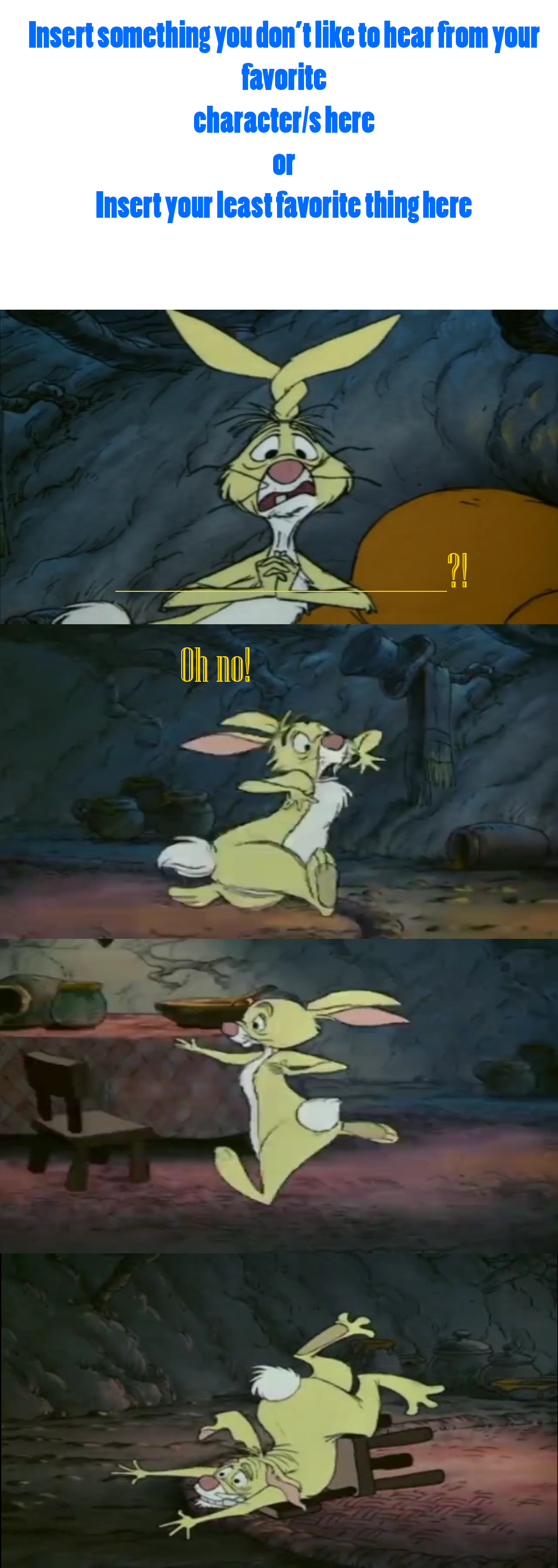 Rabbit Doesn't Like the Sound of What Meme by bigpurplemuppet99 on ...