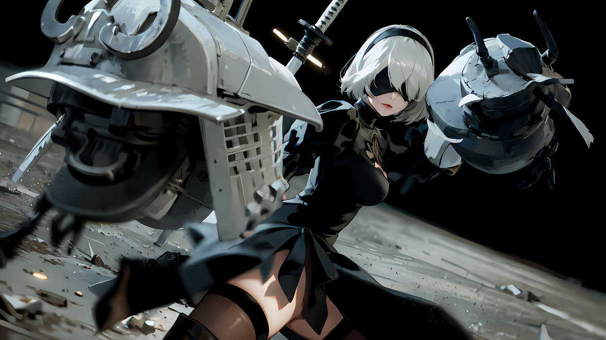 2B(AI) by kokoroGB on DeviantArt