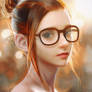 A Girl with Glasses
