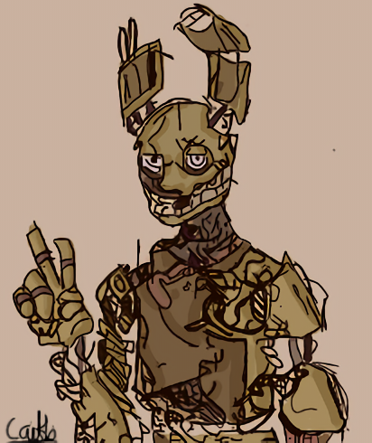 Evolution Spring Trap Deviantart Springtrap by 56783209855qwvg on DeviantArt