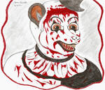 Parker Romero as Art the Clown by AnthroLoverJay