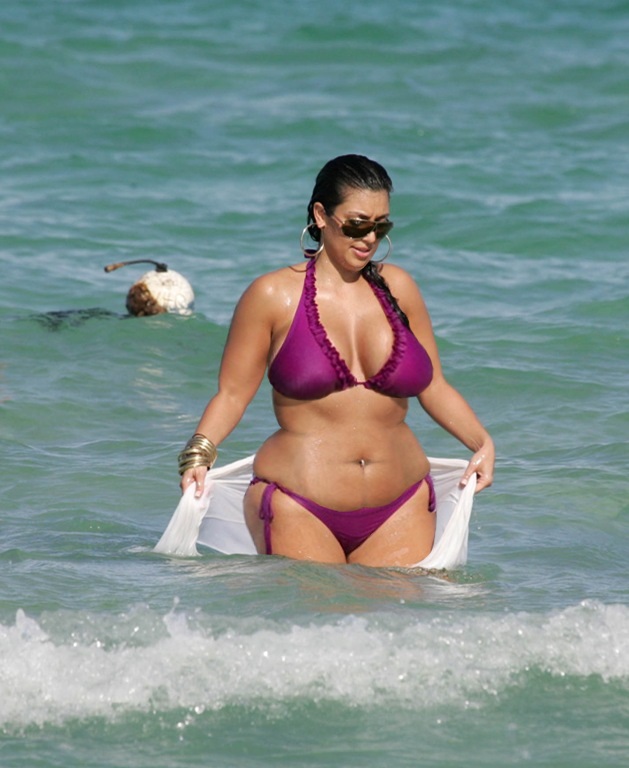 Kim Purple Bikini Fat