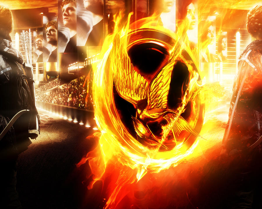 The Hunger Games. Katniss in the flame 3