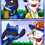 Riolu And Braixen Pocky Game