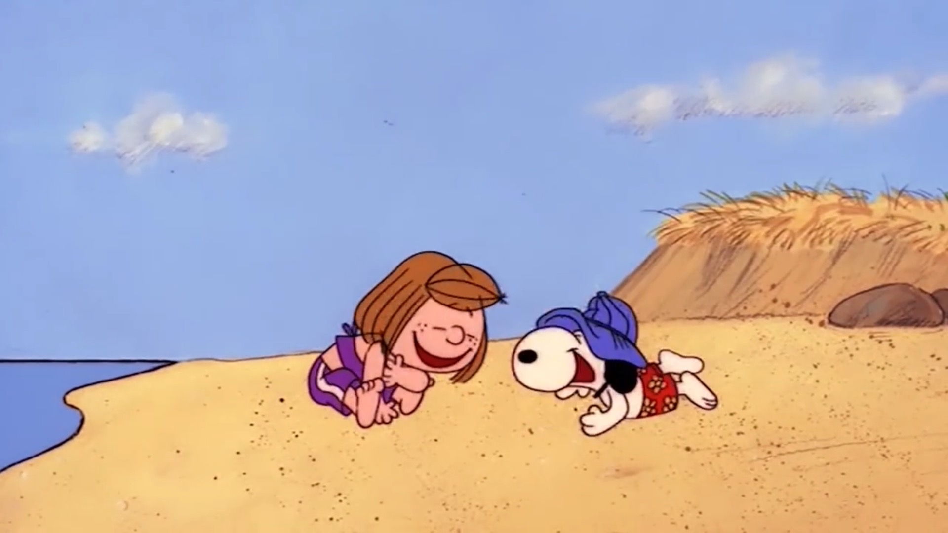 Peppermint Patty and Snoopy at the beach by DTTF1225 on DeviantArt