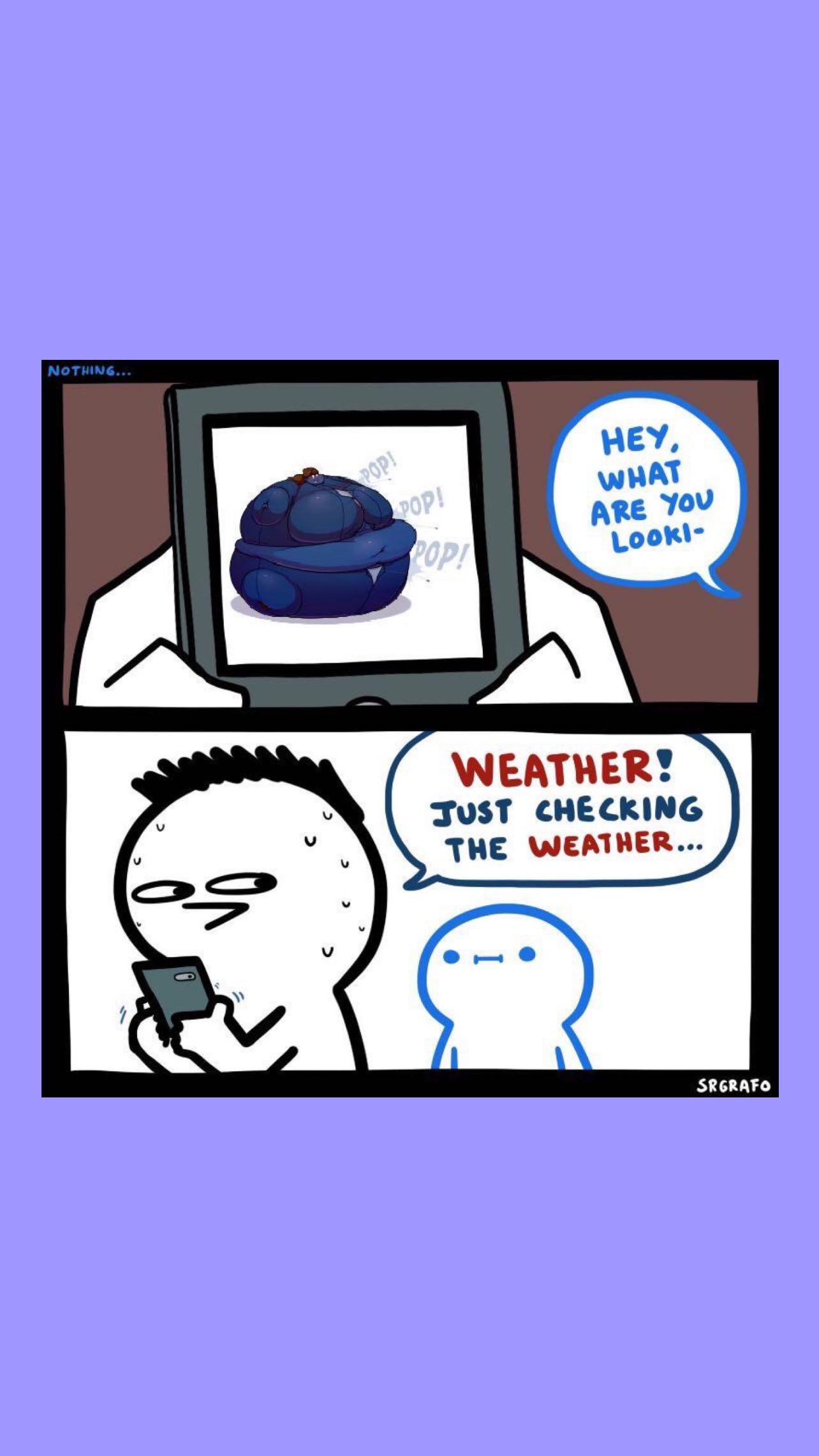 Mini Weather Deviantart Checking the weather by AustinBigBlue2 on DeviantArt