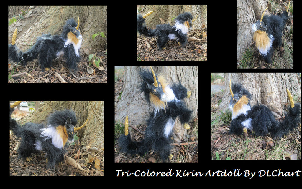 Tricolored Kirin Artdoll