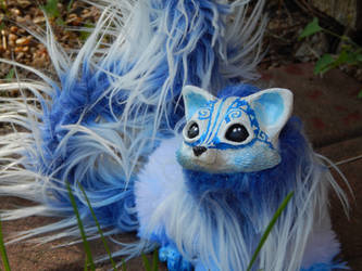 Arctic Kitsune Fox Art Doll