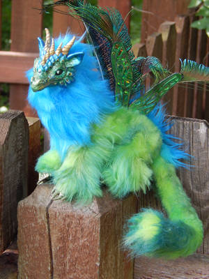 Peacock Dragonfly Art Doll by DLChart Peacock Dragonfly Art Doll by DLChart