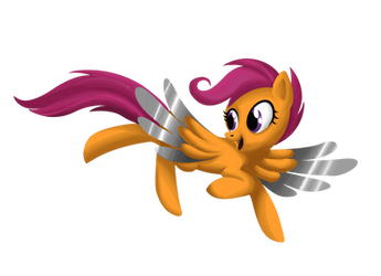 Commission: Scootaloo Metal Wings