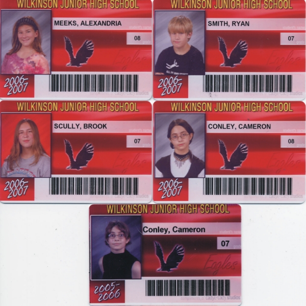 Five School IDs