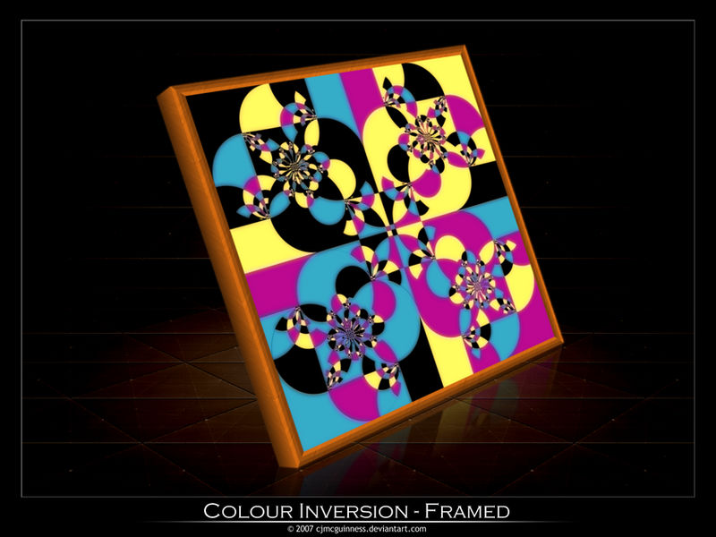 Colors Inversion Drawing Colour Inversion - Framed by cjmcguinness on DeviantArt