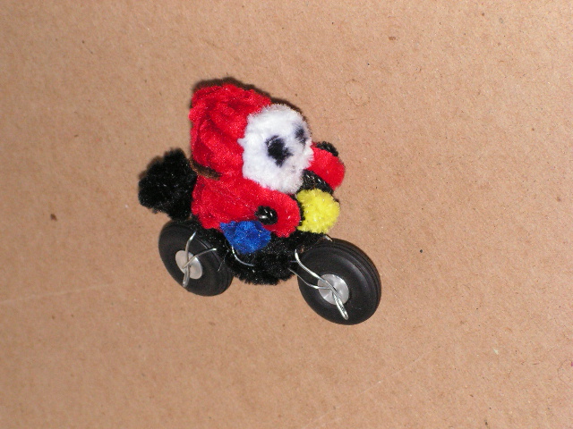 Shy Guy on a bike