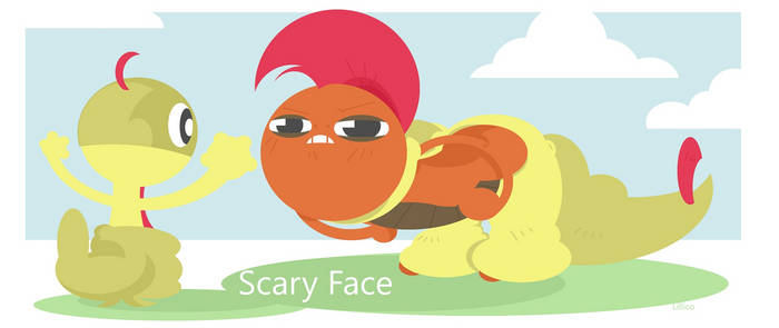 scary face