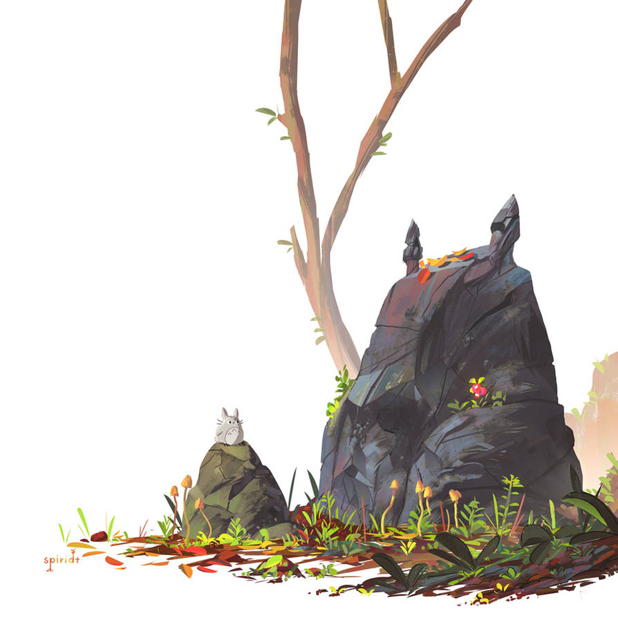 totoro rock by spiridt on DeviantArt