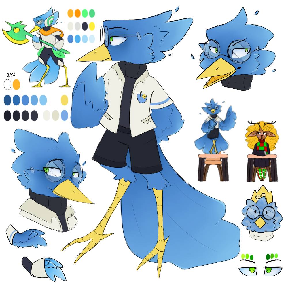 berdly ref by DiamondDiva6 on DeviantArt