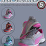 S3D Real Sneakers 5 for Genesis 3 and 8 Female(s)