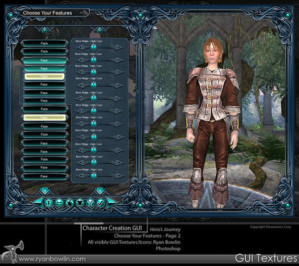 Character Customization Page Character Creation Page 2 by RynoZebz on DeviantArt