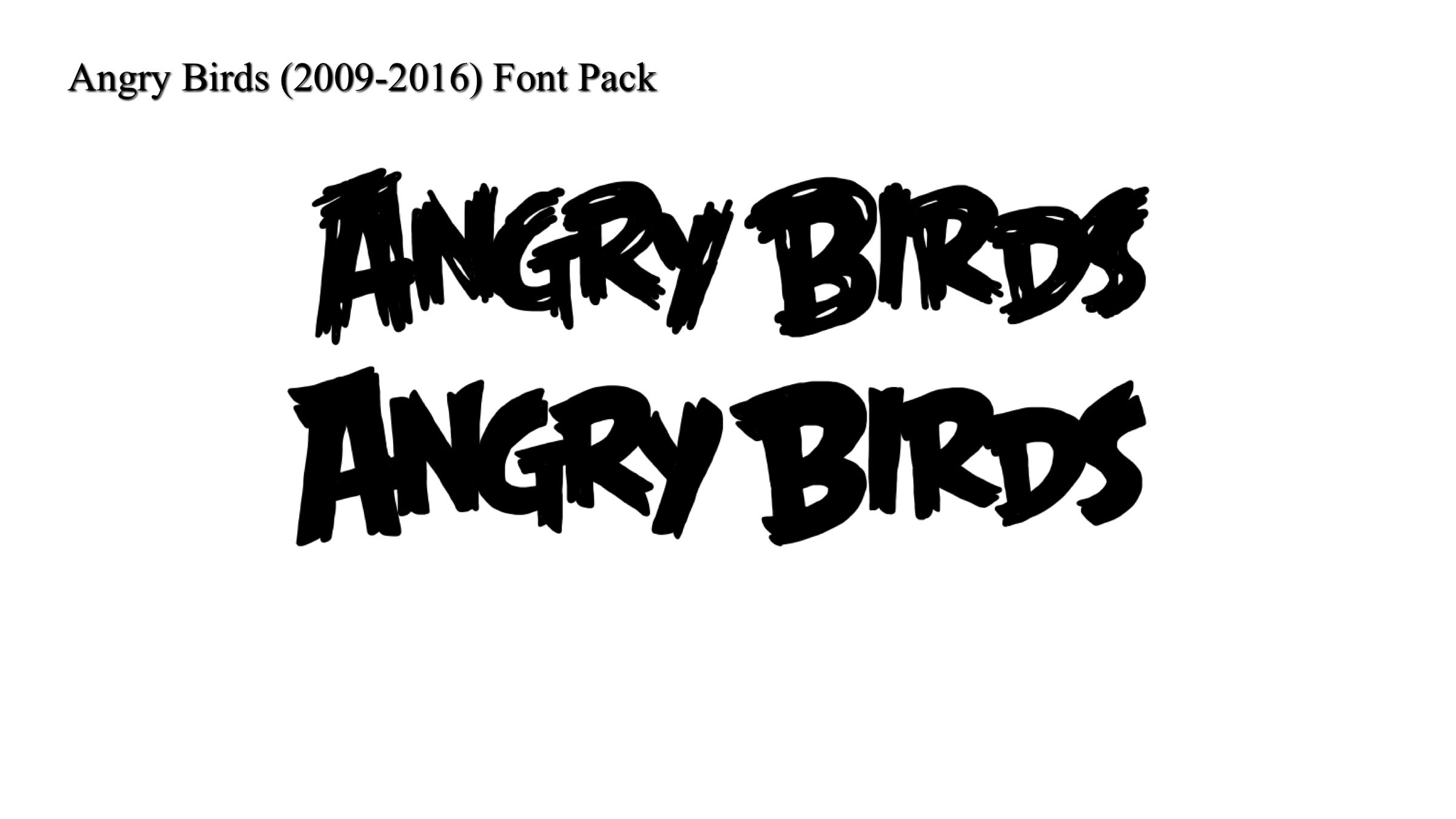 Angry Birds (20092016) Font Pack by Charlieaat on DeviantArt