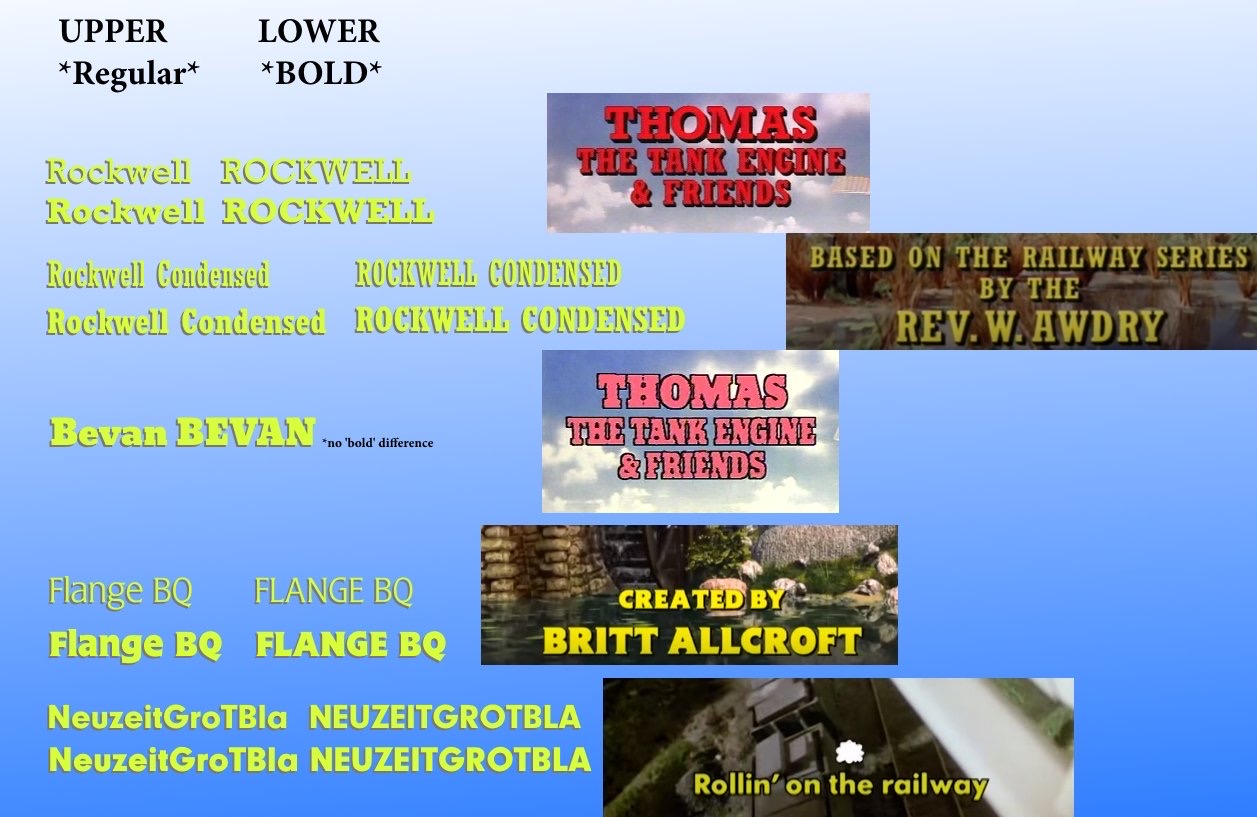 The Thomas And Friends Font List 2nd by Charlieaat on DeviantArt