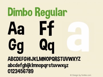 Dimbo Fontget Dimbo Regular (Fontke.com) by Charlieaat on DeviantArt
