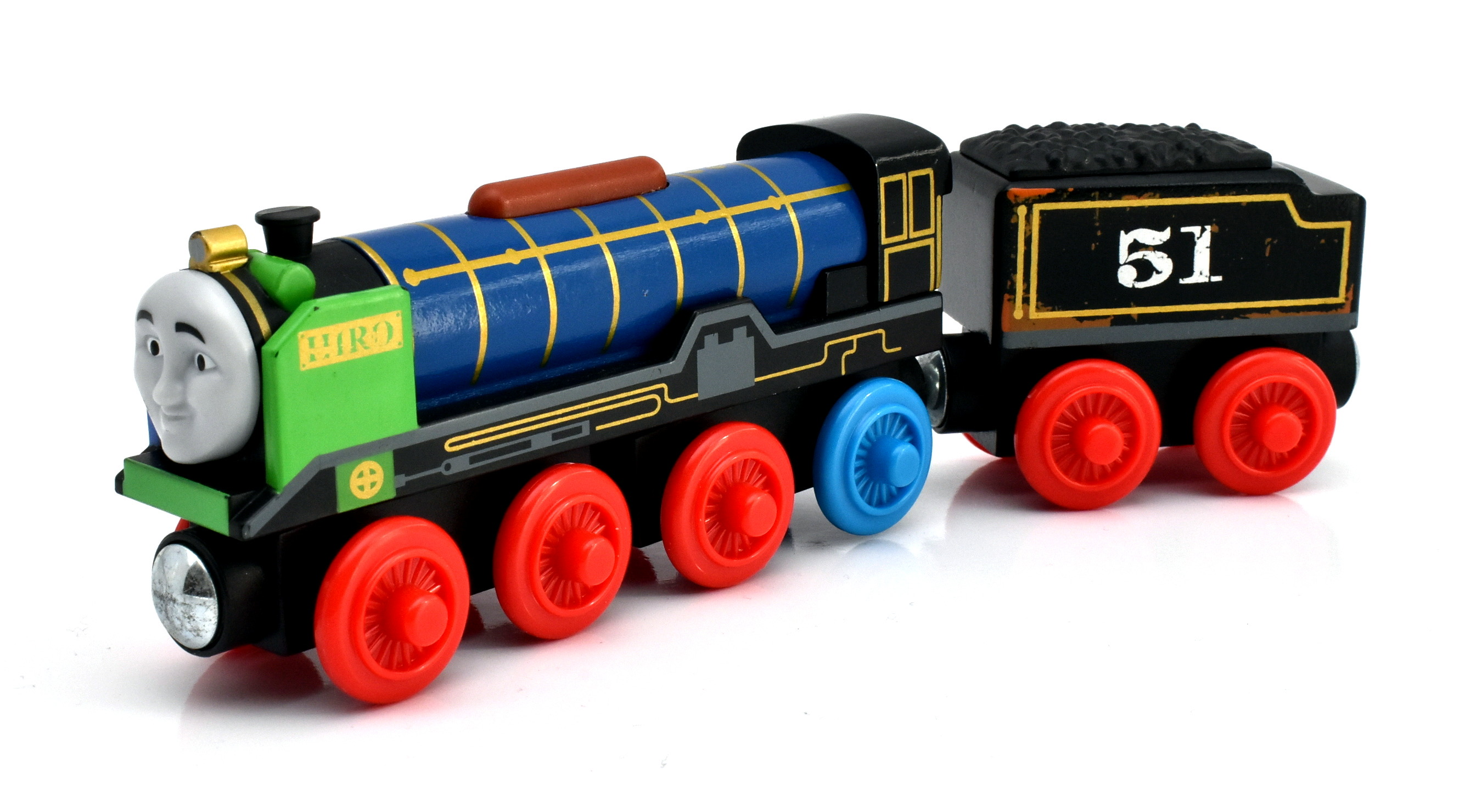 Wooden Railway Hiro Trackmaster Train Patchwork Hiro Wooden