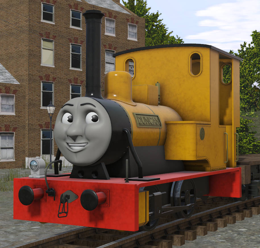 The Yellow Engine Duncan Thomas And Friends Trainz by Charlieaat on DeviantArt