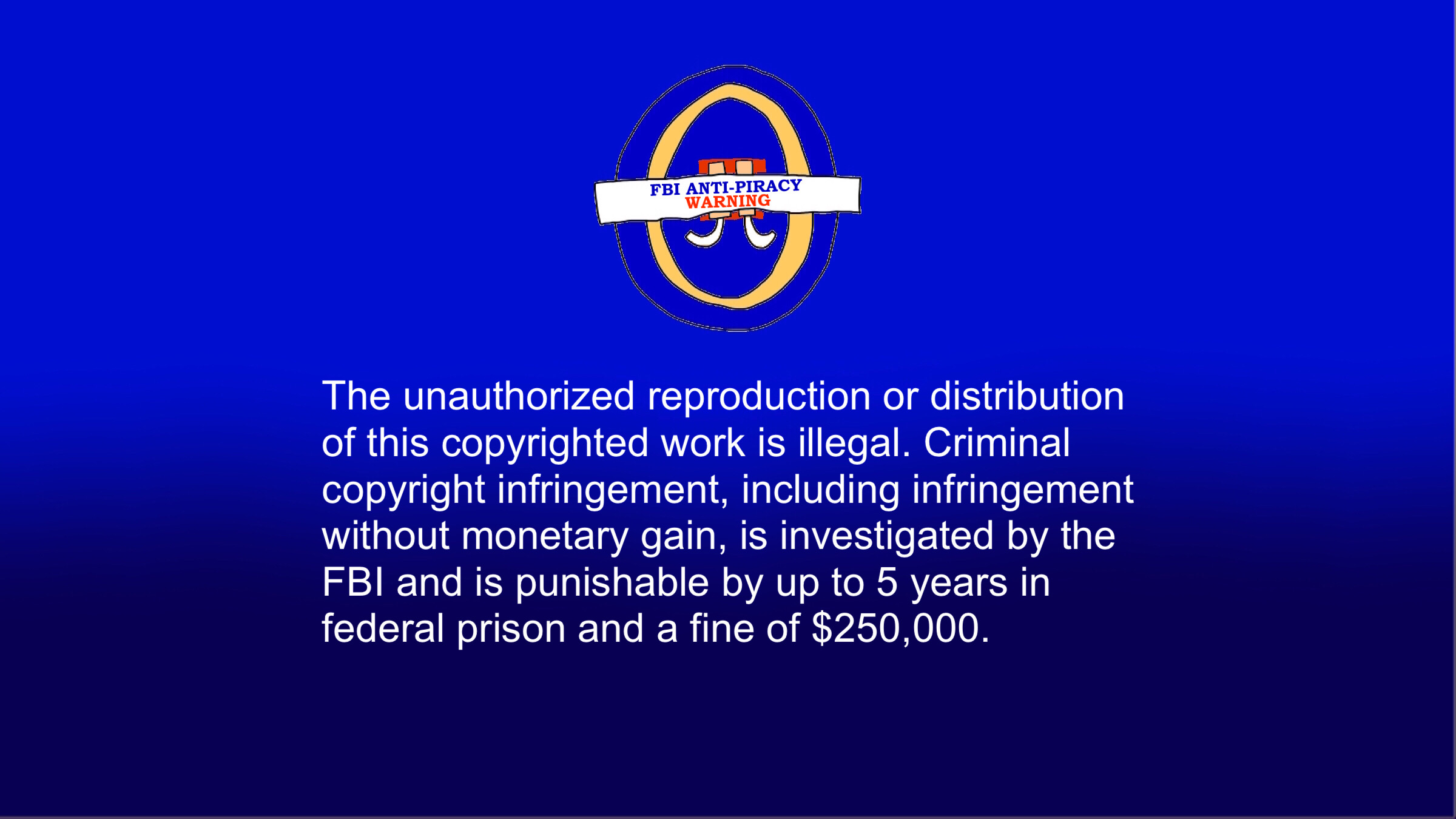 Fbi Warning Screen 20th Century Fox