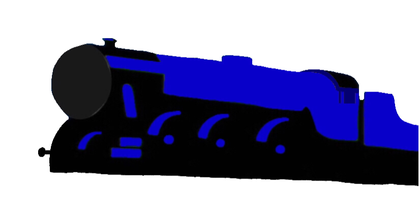 Steam Engine Blue Train 2D - Vector (PNG) by Charlieaat on DeviantArt