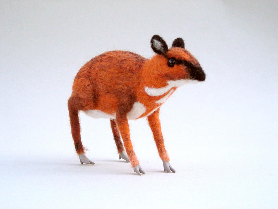 Needle felted Chevrotain