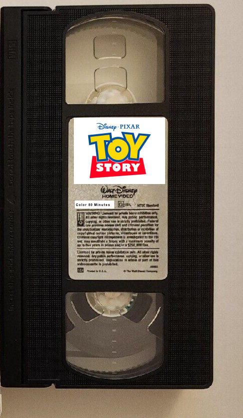 A Vertical Sticker Label VHS of Toy Story by warrencook1995 on DeviantArt