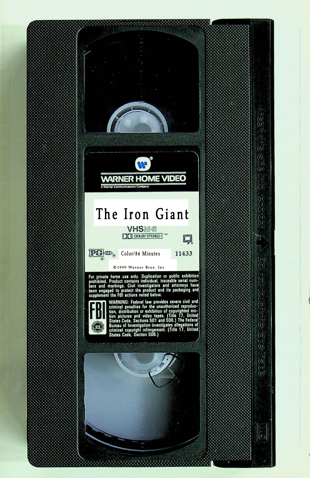 The Iron Giant VHS (80's Label) by warrencook1995 on DeviantArt
