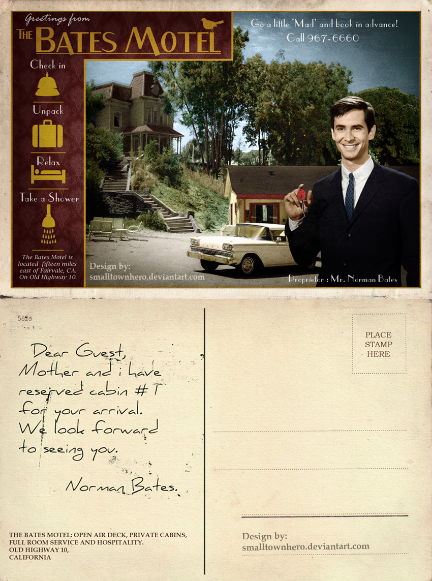 Bates Motel postcard