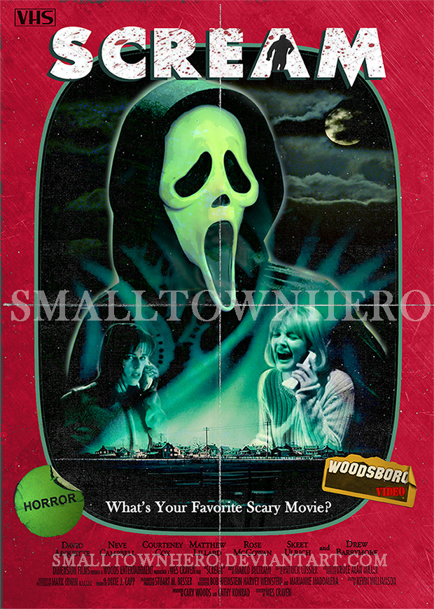 Ghost Face Scream Scary Movie Poster Print by Chris Oz Fulton