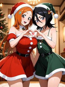 Holiday Cheer with Inoue and Rukia