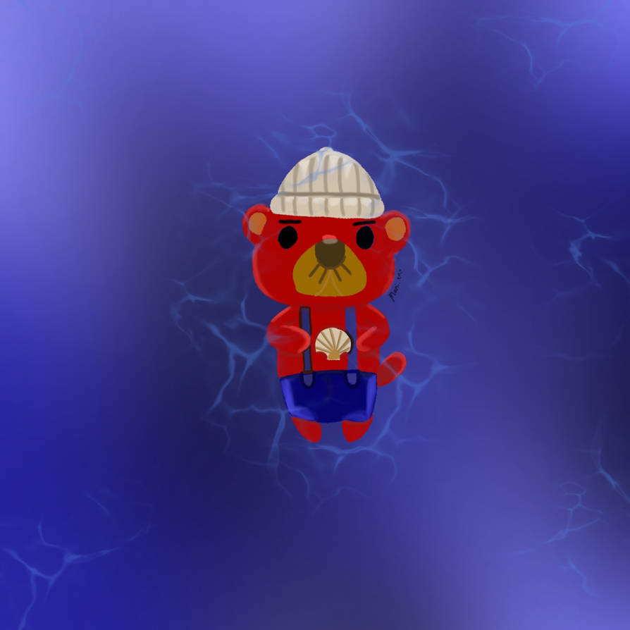 ACNH Pascal - just floating by... by Marixo866 on DeviantArt