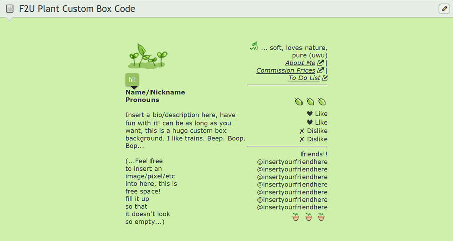 F2U Plant Custom Box Code by cloversoda on DeviantArt