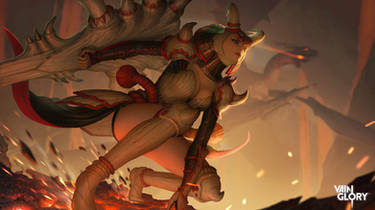 Vainglory : Dragon Master Catherine Splash Art