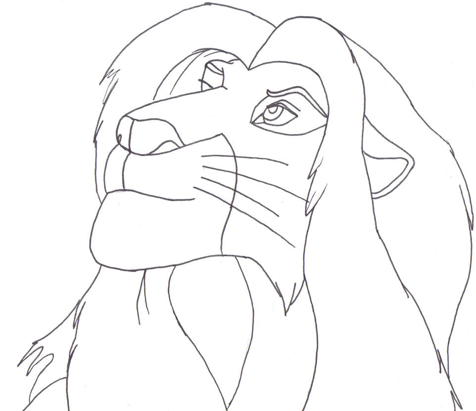 Simba Line Simba Line Art by MeNoCiDe-Productions on DeviantArt