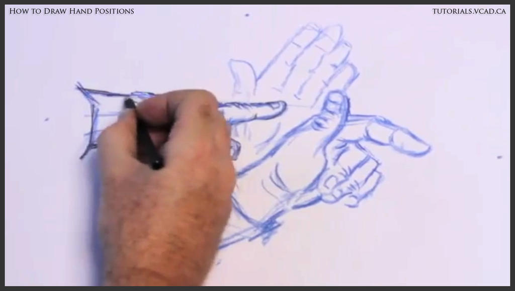 Learn how to draw hand positions 011