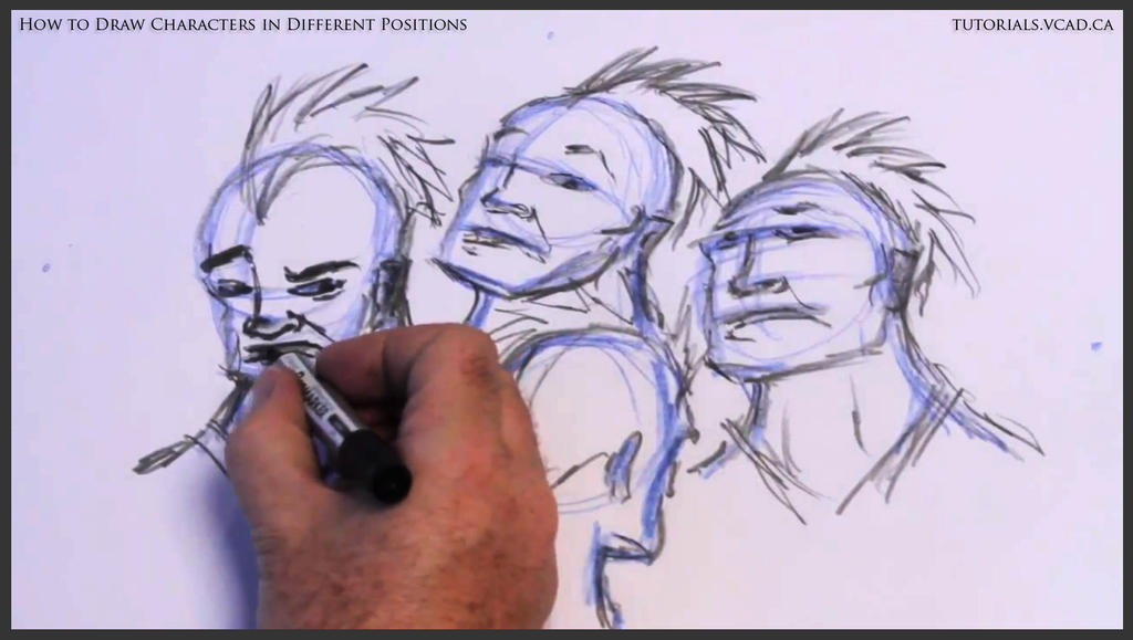 Learn to draw characters in different positions 20