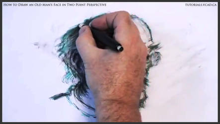 Draw An Old Man's Face In Two Point Perspective 39