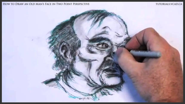 Draw An Old Man's Face In Two Point Perspective 44