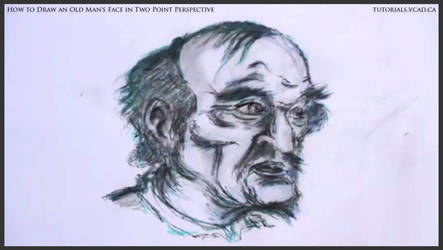 Draw An Old Man's Face In Two Point Perspective 47