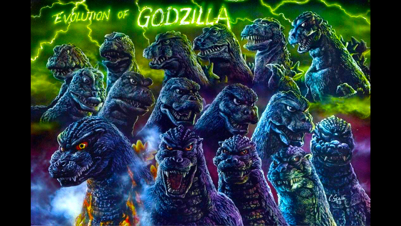 Godzilla Evolution Design GODZILLA EVOLUTION by Chris Scalf Bigger Brighter by AmazingCoolStuff ...
