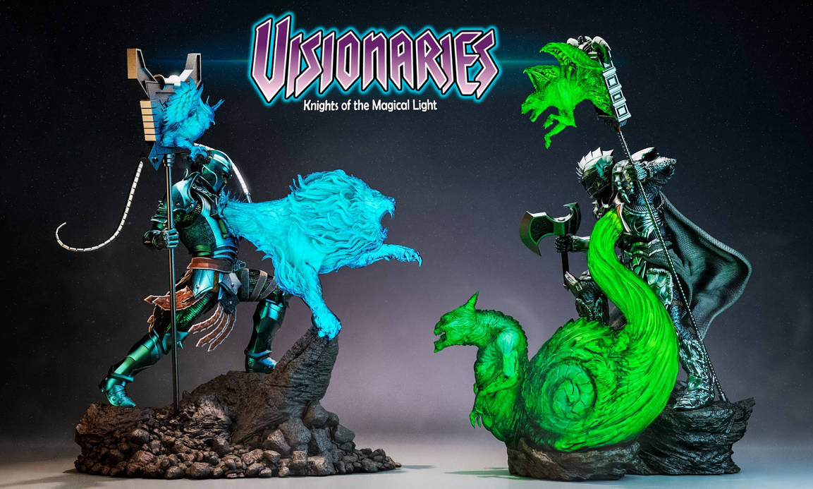 Visionaries Knights of the Magical Light statues by AmazingCoolStuff on